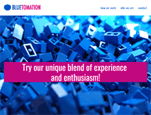 Tablet Screenshot of bluetomation.com